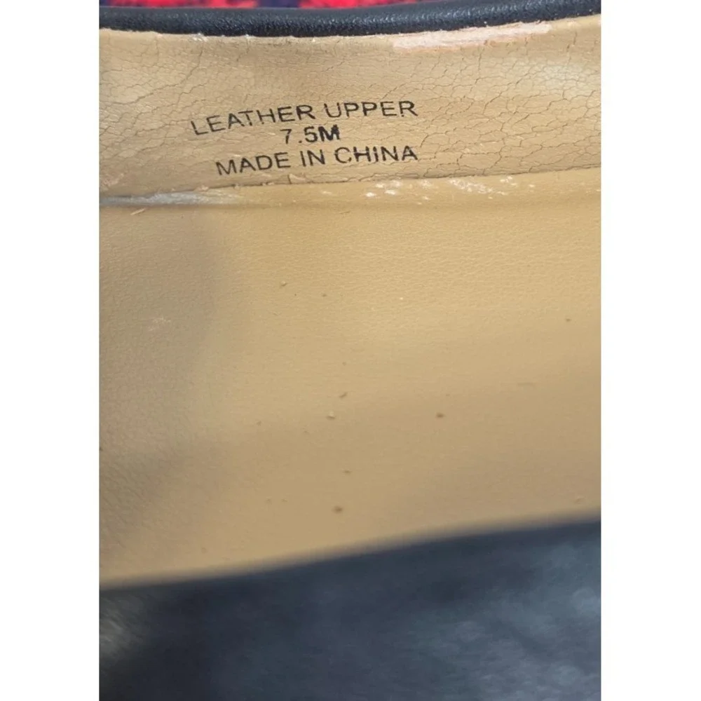 Talbots Black Leather Ballet Flats Women's Size 7.5M